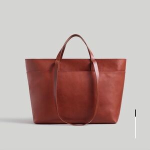 Madewell Rich Brown Leather Tote